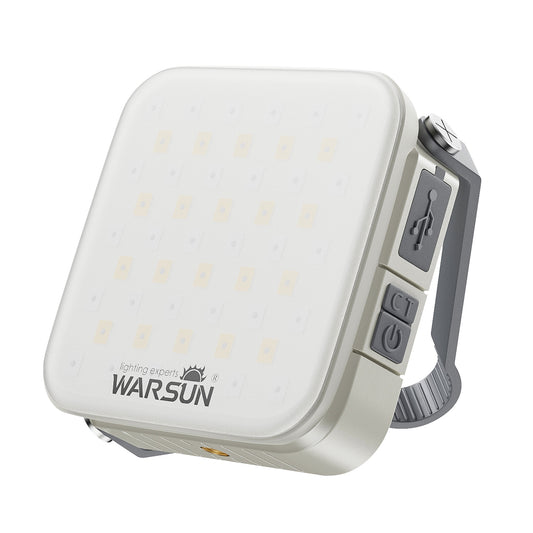 Lanterna LED Recarregável, WARSUN TC36, Portátil para Campismo e Emergência