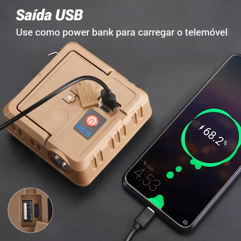 Lanterna/foco LED Recarregável