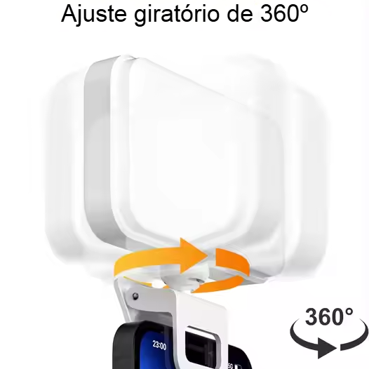 Luz LED Selfie e videoconferência (E6)