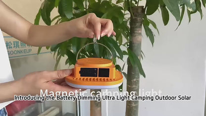 Luz LED Portátil Recarregável USB C, indicador de carga digital