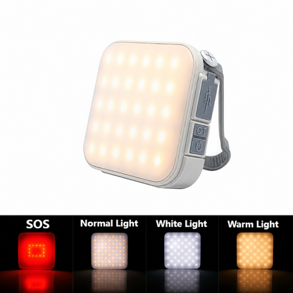 Lanterna LED Recarregável Portátil para Campismo e Emergência